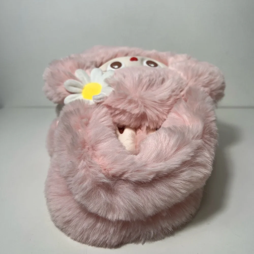 Pop Mart Pop Land The Monsters Mokoko Labubu Plush Flower Crossbody Bag Purse